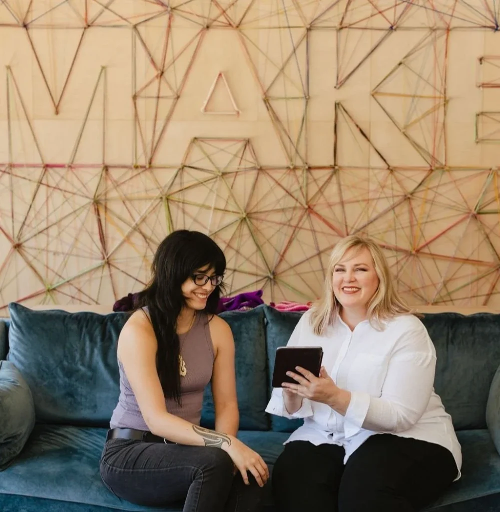 Pictured: Expert Knitting Designer Francoise Danoy